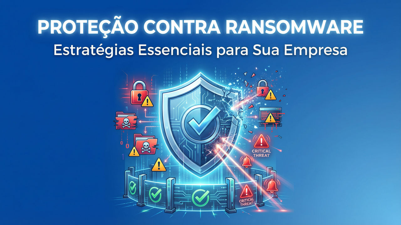 Aprenda as melhores estratégias de proteção contra ransomware para sua empresa. Backup, segurança e suporte profissional para PMEs com até 300 usuários.