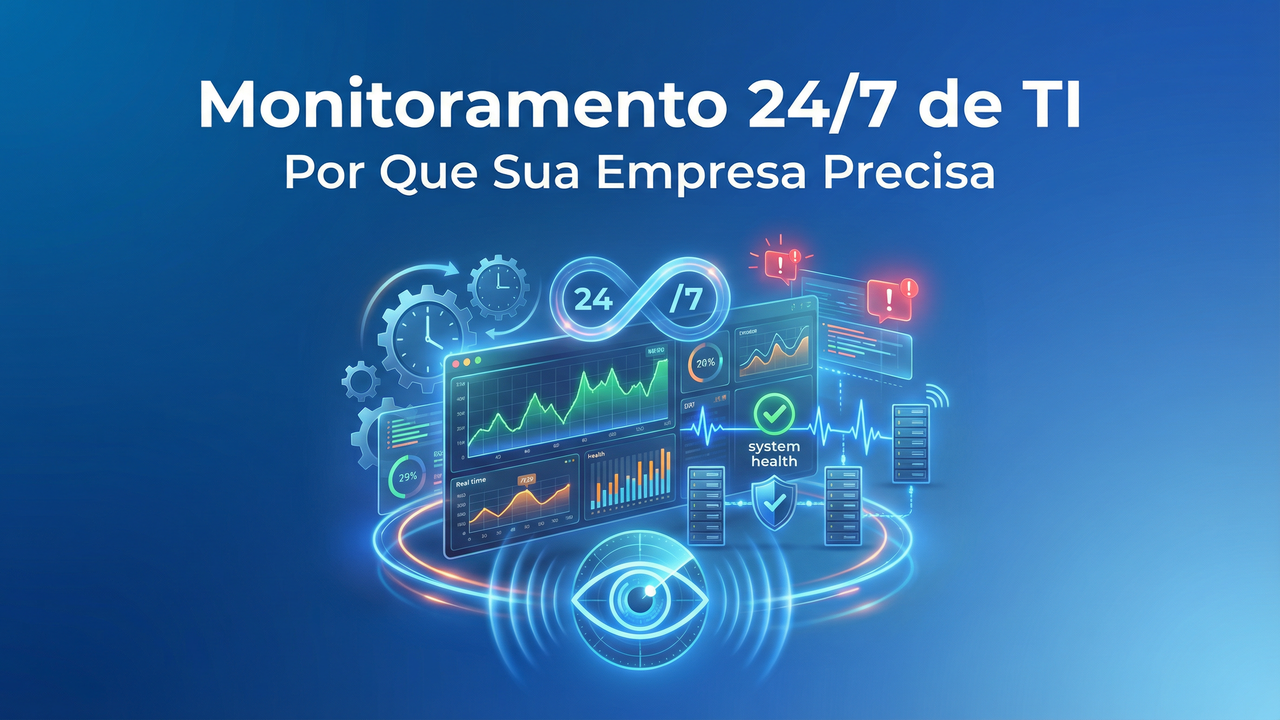 Descubra os benefícios do monitoramento 24/7 de TI para PMEs. Aumente a segurança, detecte problemas e maximize o ROI com a Sisgracom.
