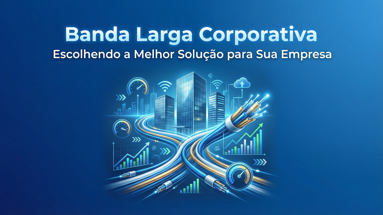 Escolher a banda larga corporativa ideal é uma decisão estratégica que impacta diretamente a eficiência, segurança e crescimento da sua PME.