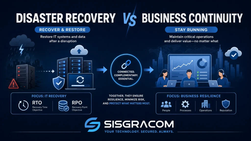 Disaster Recovery vs Business Continuity: Qual é a Diferença e Por Que Ambas Importam